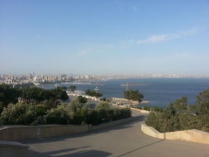 Baku from hillside