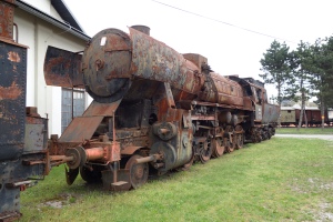 Abandoned Steam train Ljubjlana Railway Muesum