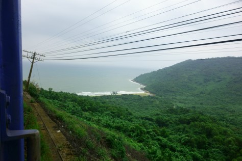 View out of the window from Hue to Da Nang